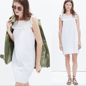 MADEWELL • sunbeam fringe crochet shrift dress